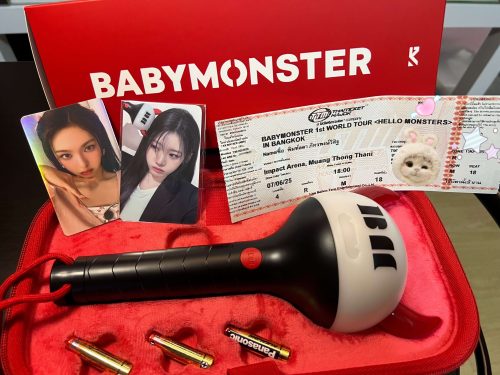 For BABYMONSTER Light stick Pouch Ver.1 K-Pop Fanlight Stick Case photo review