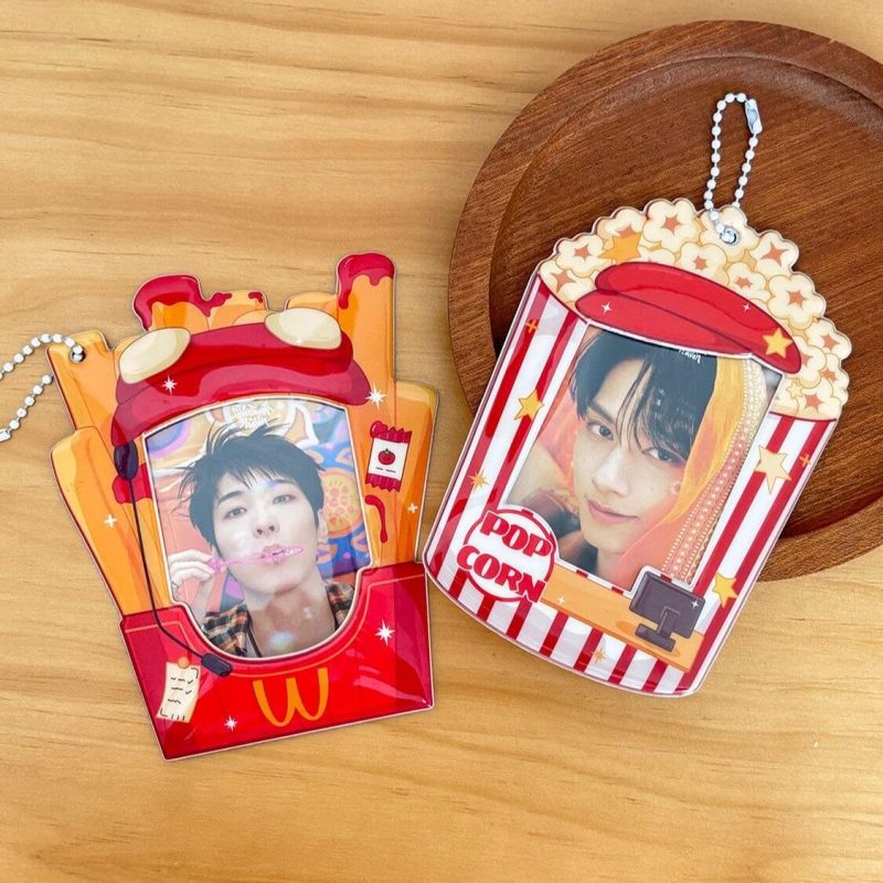 Card Holder Popcorn and fries | kpop photocard holder - Image 4